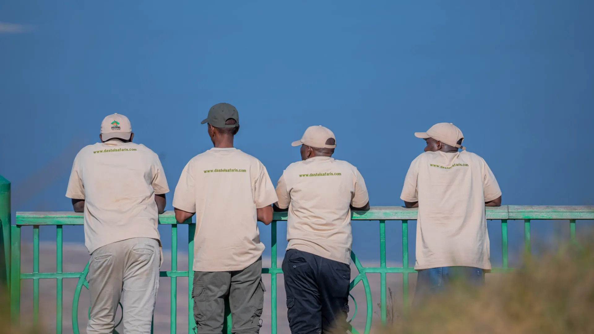 Dastel Tour and Safaris guides at a crater viewpoint